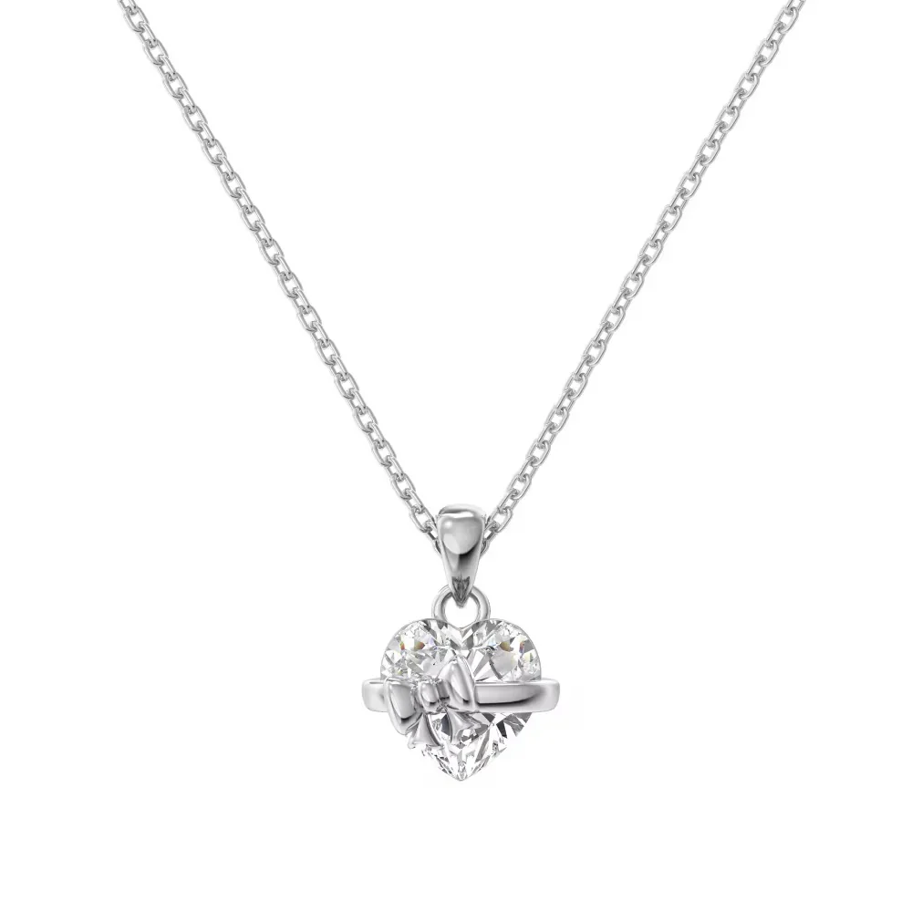 Heart Bow Necklace