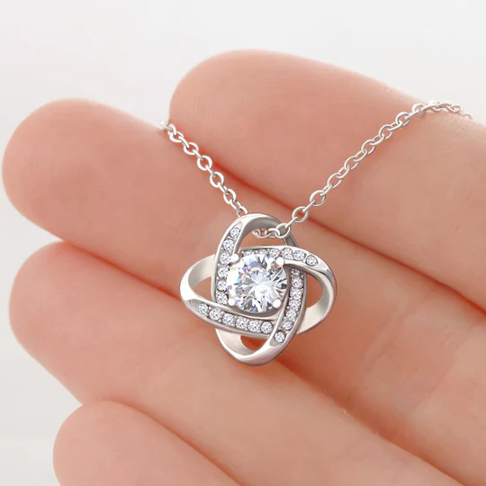 To my Daughter - “I believe in you” love knot necklace - Image 8
