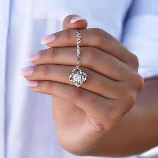 To my Daughter - “I believe in you” love knot necklace - Image 9