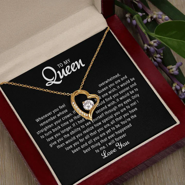 To my Queen – Love Heart Necklace - Image 3