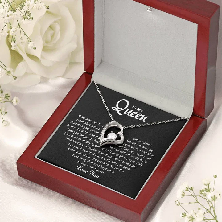 To my Queen – Love Heart Necklace - Image 4