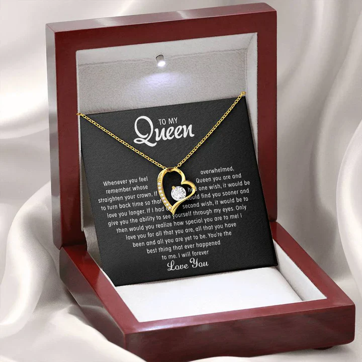 To my Queen – Love Heart Necklace - Image 5