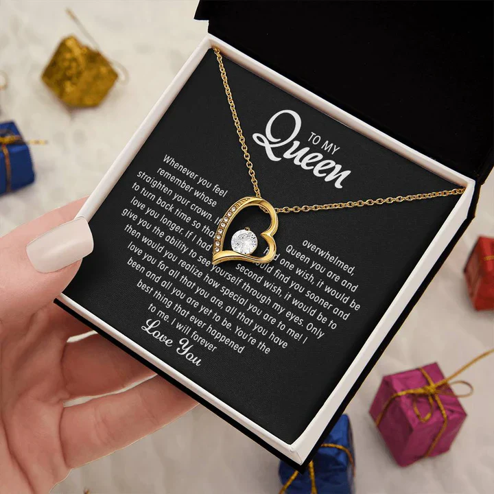 To my Queen – Love Heart Necklace - Image 6